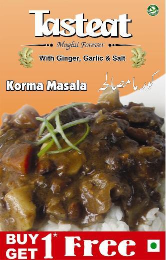 Korma Masala with Ginger, Garlic and Salt
