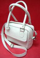 Ladies Plain White Handbag