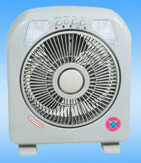 10" Rechargeable Fan With Emergency Led Lights