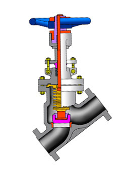 Bellow Seal Y-Type Globe Valve Flanged End at Best Price in Udupi ...