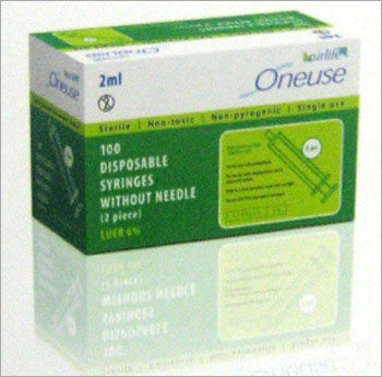 100 DISPOSABLE SYRINGES WITHOUT NEEDLE