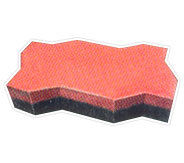 REFLECTIVE ZIG ZAG SHAPE PAVER TILE