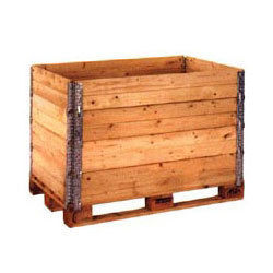 Collared Pallets - Eucalyptus, Chill, and Pine Wood | Multi-Stackable, Pest Resistant, Dimensionally Stable, Temper Proof