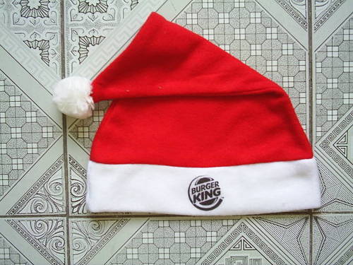 Velvet Printing Christmas Hat