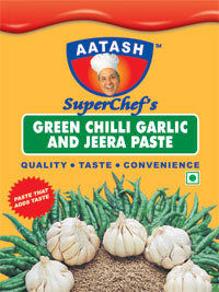 Green Chilli Garlic, Jeera Paste