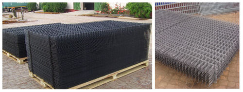 Black Wire Mesh Panels