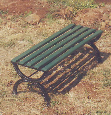 GARDEN BENCHES WITHOUT BACK SUPPORT