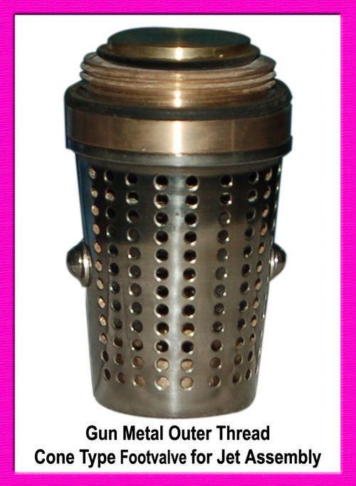 Gun Metal Outer Thread Cone Type Foot Valve For Jet Assembly