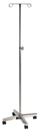 STAINLESS STEEL I.V POLE STAND