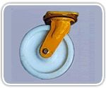 Medium Duty Caster Wheel - Heavy Duty Rubber, 4-Inch Diameter, Durable and Versatile Design for Industrial Applications