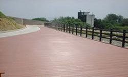 Red Wood Plastic Composite Flooring