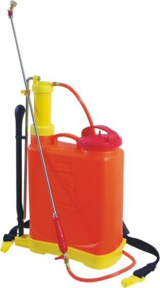 Red & Yellow 18 Litre Plastic Knapsack Sprayer