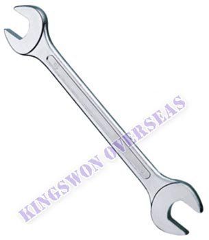 Steel Double Open End Jaw Spanners Recessed Panel