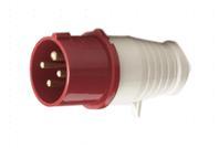 Red & White Mix Four Pin Industrial Electric Plug