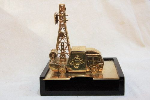 Gold Plated Pen Holder With Combat Miniature Size: Vary