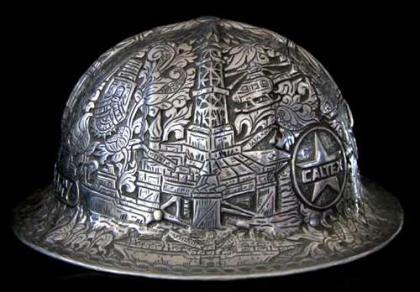 Handcrafted Artistic Aluminium Helmet