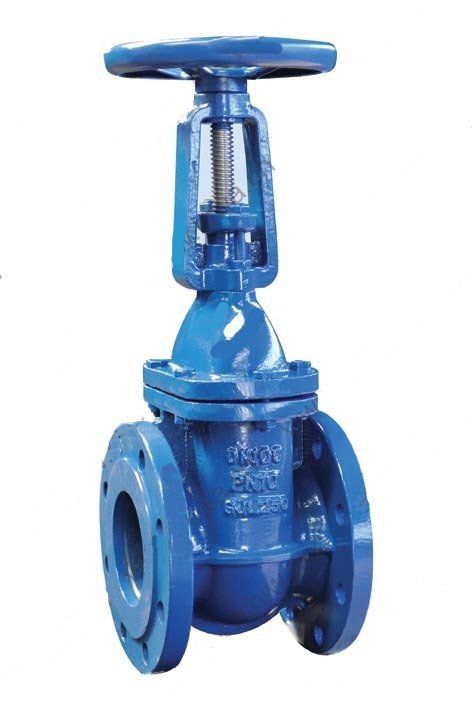 Blue Color Rising Stem Solid Wedge Gate Valve Power Source: Manual