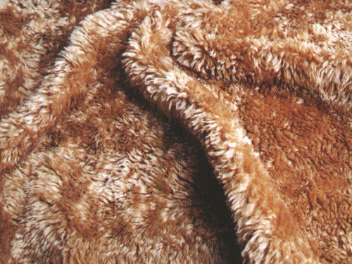 Exceptionally Soft Brown Color Artificial Fur Fabrics