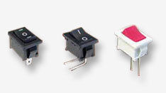 Black High Current Miniature Rocker Switch