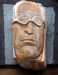 Old Man Face Sculpture Size: Vary