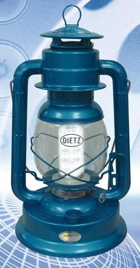 Blue Portable Classic Hurricane Lantern