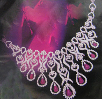 Ladies Modern Diamond Necklace