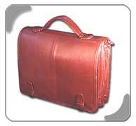 Burgundy Color Leather Portfolio Bags