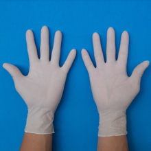 White Disposable Whtie Nitrile Surgical Gloves