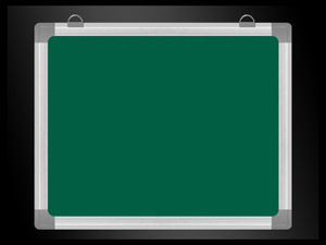 Rectangular Wall Mounted Green Chalk Board