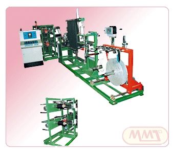 Green Cap Strip Slitter Cum Winder Machine