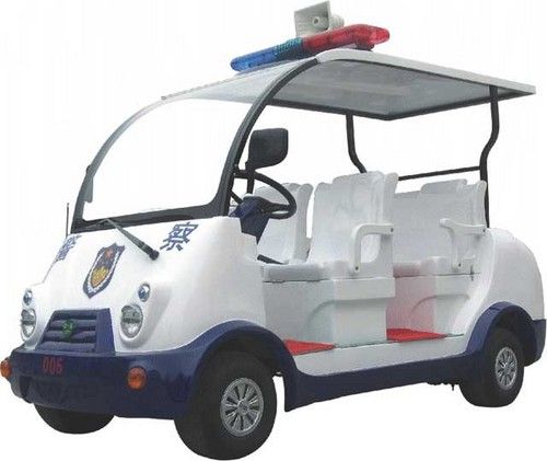 White Electric Patrol Car