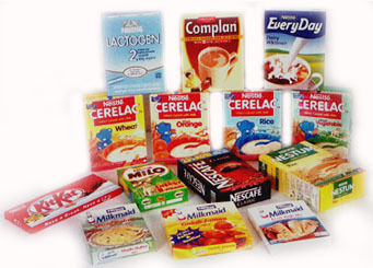 Food Packaging Folded Paper Cartons Size: Vary