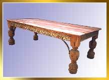 Wooden Hand Carved Dining Table