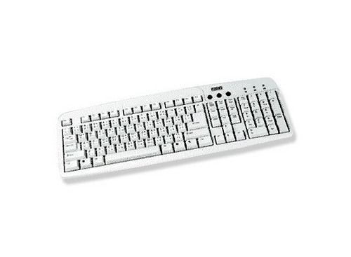 Plastic White Multimedia Keyboard