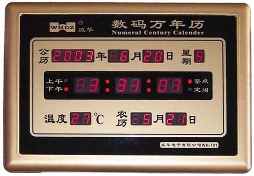 Numeral Century Calendar