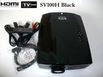 LCD Projector with HDMI 1080p and VGA/TV /AV/S-video/DVD Input