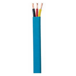 PVC Insulated & Sheathed Three Core Flat Cables - IS 694/90 Compliant, Optimal for Submersible Pump Motor Connections in Narrow Tube Wells, Ideal for Outdoor Irrigation Applications