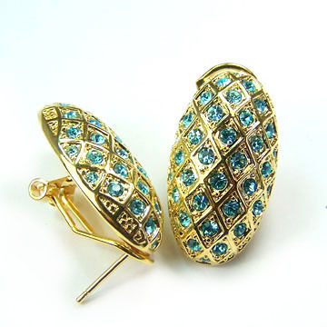 Blue Stone Studded Earring