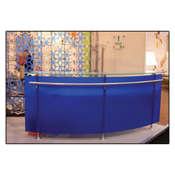 Blue Reception Counter
