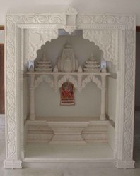 Carved Marble Temple - High-Quality Durable Marble, Elegant Design for Faith and Worship