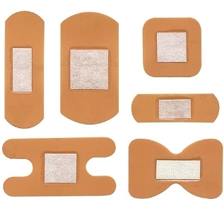 First Aid Bandages - Various Dimensions from 3/4"x3" to 2 4/5"x1 1/5" | Waterproof, Soft, Comfortable, Sterilized by Ethylene Oxide, Custom Patterns Available