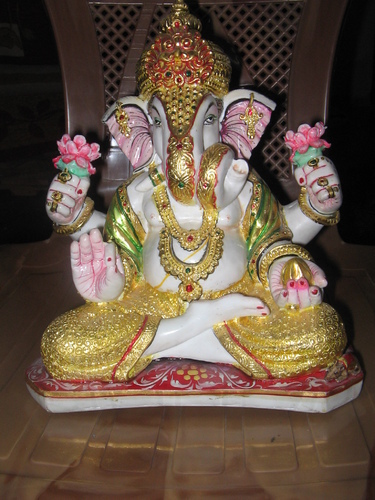 Marble Dagdu Halwai Ganesha Idols