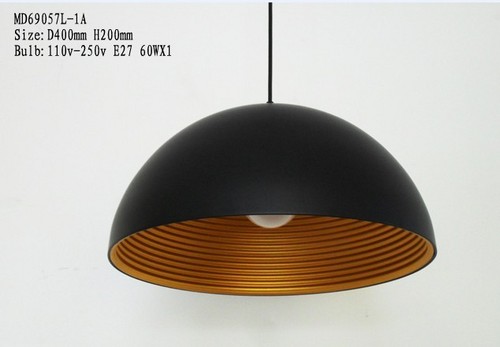 Modern Pendant Lights - D400MM*H200MM | Black & Gold, Black & Silver Designs with E27 60W Light Source for Stylish Lighting and Decoration in Parlour or Bedroom