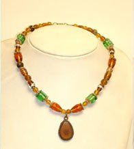 Brown Pendant Necklace