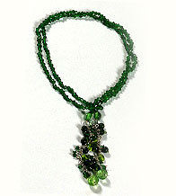 Green Resin Beads Necklace