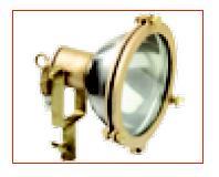 Swivelling Brass Flood Light