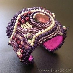 Beaded Embroidery Cuff