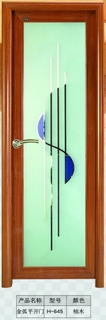 Interior Bathroom Aluminum Door with Double-Sided Glass By Foshan Nanhai Times Huiye Furniture Co.,Ltd