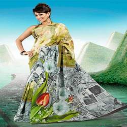 Poster Print Saree