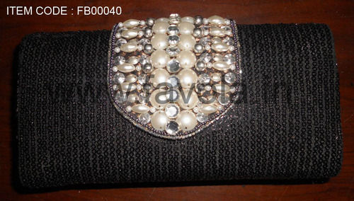 Beaded Fashionable Clutch Hand Bag